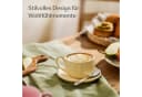 Cosumy Cappuccinotassen 6er Set mit Untertassen 200ml Keramik Matt Bunt Bild 3