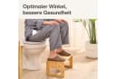 Praknu Klappbarer Bambus-Fußhocker für Badezimmer - Ergonomisch & Stabil Bild 1