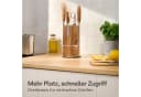 Praknu Magnet-Messerblock 360° drehbar Akazienholz Braun Bild 1