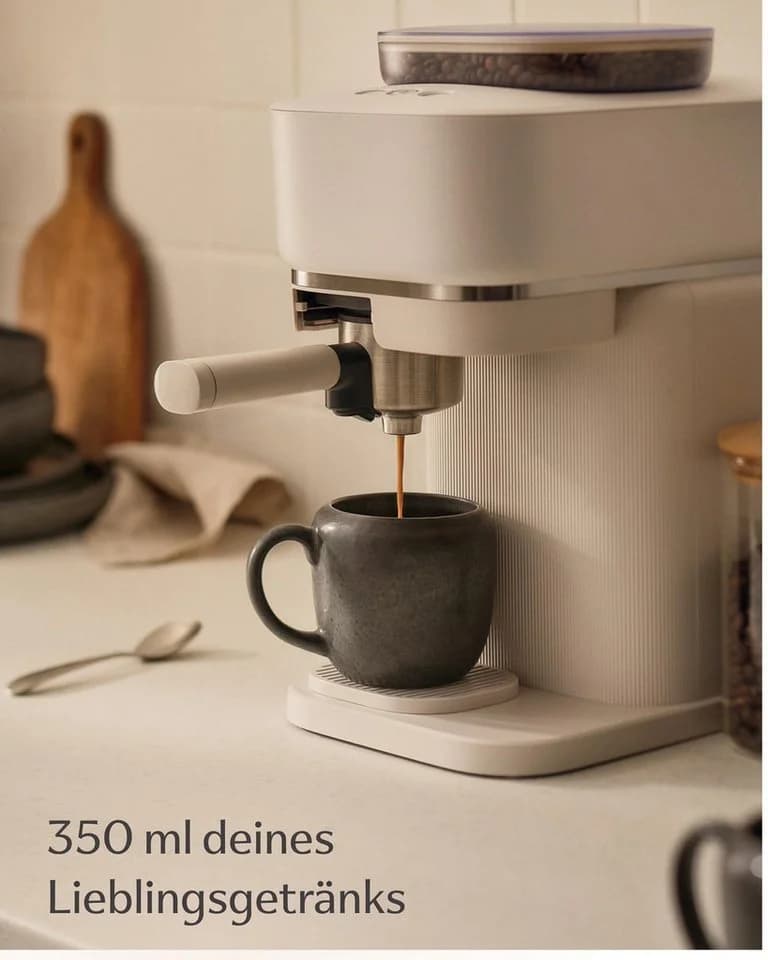 Cosumy Kaffeetassen Set 4-tlg. Schwarz Handglasiert Steingut - Bild 3