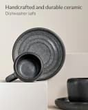 Cosumy Espressotassen Set 4-tlg. Weiß Steingut Handglasiert Bild 5