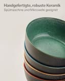 Cosumy Müslischale Steingut Geschirr Set 4 Personen Bunt Bild 5