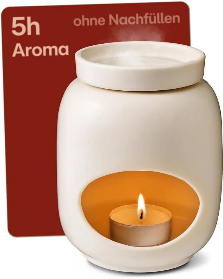 Praknu Duftlampe Keramik 100ml Teelicht Aromalampe für Öle & Duftwachs - Bild 2