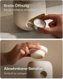 Praknu Duftlampe Keramik 100ml Teelicht Aromalampe für Öle & Duftwachs Bild 5
