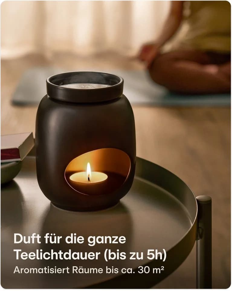 Praknu Duftlampe Keramik 100ml Teelicht Aromalampe für Öle & Duftwachs - Bild 4