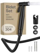 Praknu Bidetarmatur Bidet Set mit Handbrause, Schlauch & Halter Edelstahl Rostfrei Bild 2