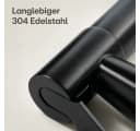 Praknu Bidetarmatur Bidet Set mit Handbrause, Schlauch & Halter Edelstahl Rostfrei Bild 3