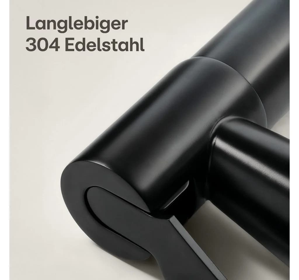 Praknu Bidetarmatur Bidet Set mit Handbrause, Schlauch & Halter Edelstahl Rostfrei - Bild 3