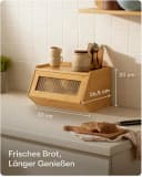 Praknu Brotkasten Holz mit Ablagefläche Bild 1