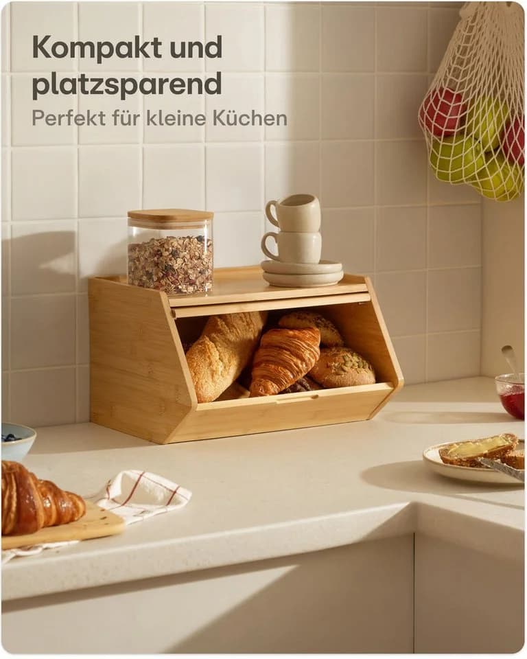 Praknu Brotkasten Holz mit Ablagefläche - Bild 4