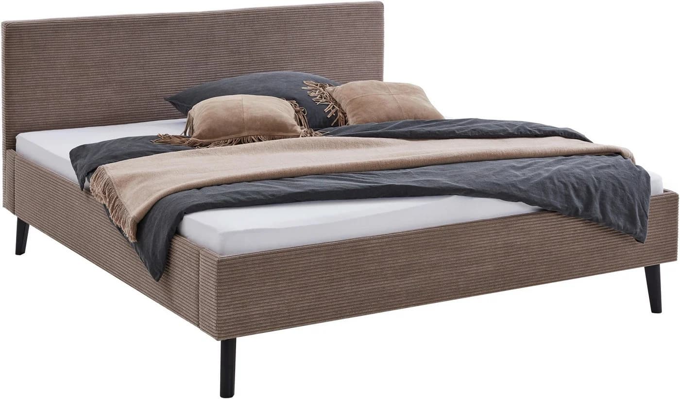 Meise Möbel Polsterbett Avola Taupe Cord 180x200 cm - Bild 2