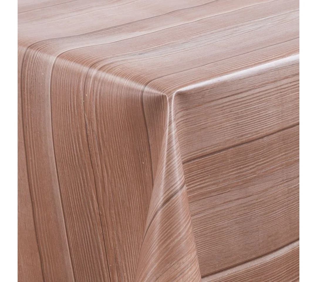 Laro Tischdecke Wachstuch Holz Optik Rechteckig