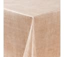Laro Tischdecke Wachstuch-Tischdecken Abwaschbar Leinenoptik Beige Rechteckig Bild 3