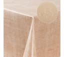 Laro Tischdecke Wachstuch-Tischdecken Abwaschbar Leinenoptik Beige Rechteckig Bild 4