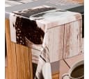 Laro Tischdecke Wachstuch-Tischdecken Abwaschbar Kaffee Schwarz/Braun Rechteckig Bild 4