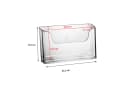 ogoPLUS Prospekthalter DIN A5 Querformat Transparent Bild 1