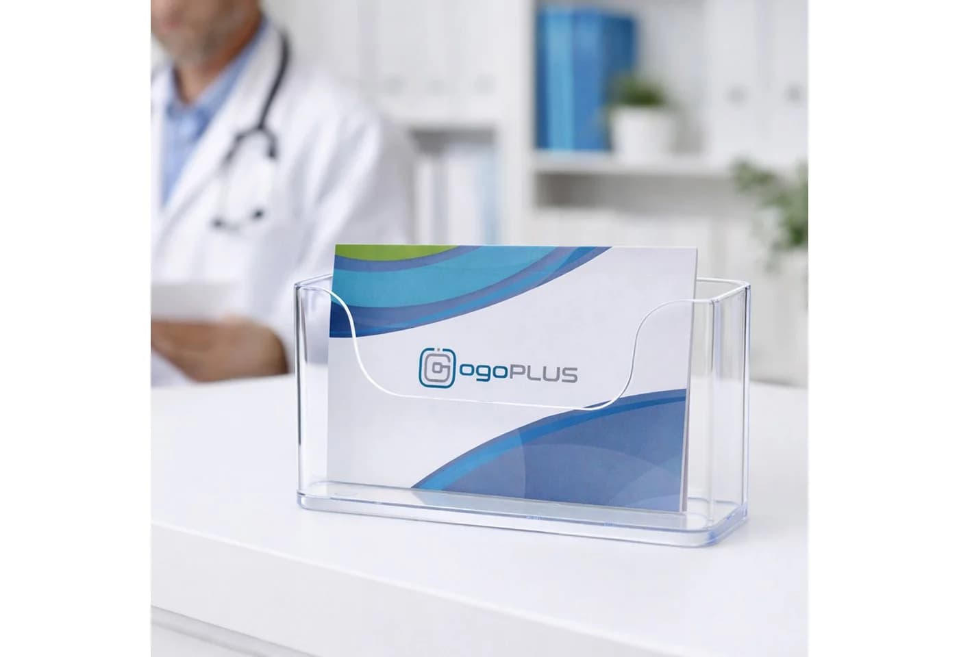 ogoPLUS Prospekthalter DIN A5 Querformat Transparent - Bild 5