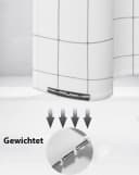 Fanci Home Duschvorhang Kariert Polyester Anti-Schimmel Weiß Bild 1