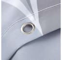 Fanci Home Duschvorhang Grau Polyester Anti-Schimmel mit 10 Ringen Bild 4