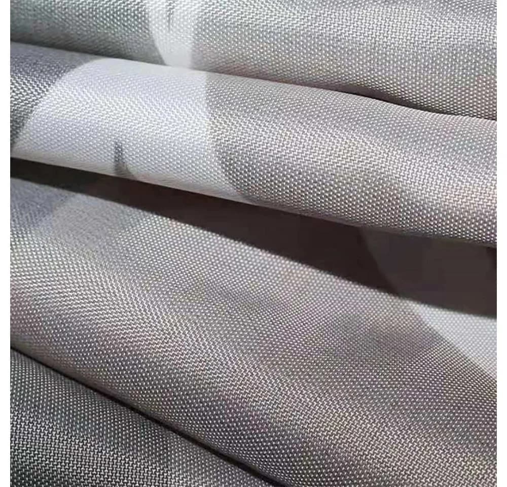 Fanci Home Duschvorhang Grau Polyester Anti-Schimmel mit 10 Ringen - Bild 5