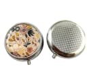 The Beauty House Pillendose mit Spiegel - Blumen Motiv Medikamentenbox Bild 4