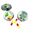 The Beauty House Pillendose mit Spiegel Bunt Blumen Bild 4