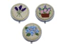 The Beauty House Pillendose mit Spiegel und gestrickten Blumen Bild 2