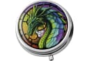 The Beauty House Pillendose Drache Metall Spiegel 3-Fach Bild 1