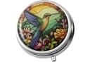 The Beauty House Pillendose Metall Rund Spiegel 3-Fach Kolibri Bild 1
