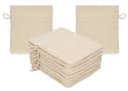 Betz PREMIUM Waschhandschuh Set 10-tlg. 100% Baumwolle Beige Bild 2