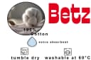 Betz Premium Waschhandschuhe 10-tlg. 100% Baumwolle Himbeere/Tannengrün Bild 5
