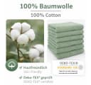 Betz Seiftuch 10 Stück Premium 30x30 cm Grün 100% Baumwolle Bild 5
