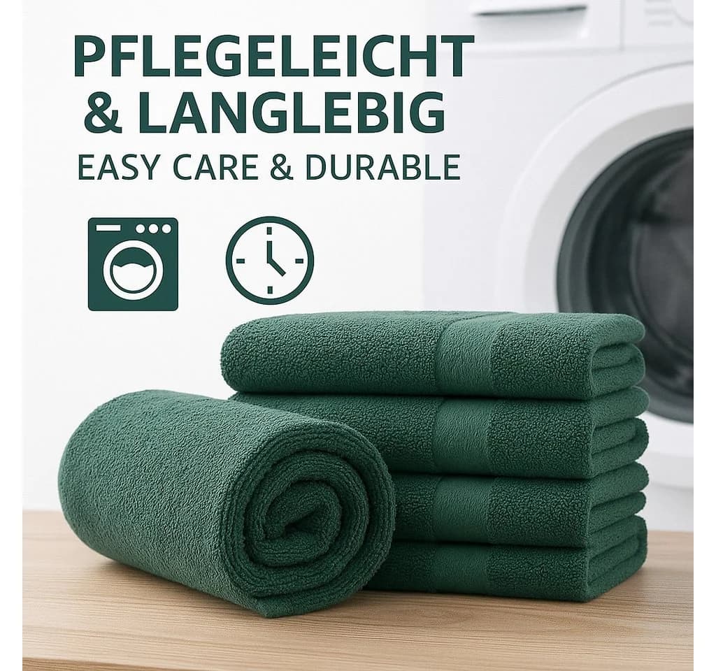 Betz Gästehandtuch-Set 10-tlg. 30x50 cm Heugrün/Tannengrün - Bild 5