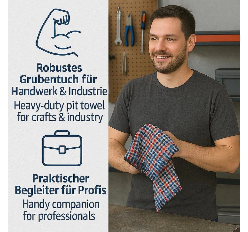 Betz Geschirrtuch Set HELGOLAND 3-tlg. Baumwolle Bunt Karo - Bild 3