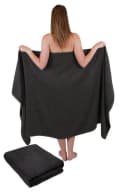 Betz Badetuch Set XXL 2 Stück 100% Baumwolle dunkelgrau Bild 2