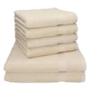 Betz Handtuch-Set 6-tlg. PREMIUM 100% Baumwolle Sand Bild 2