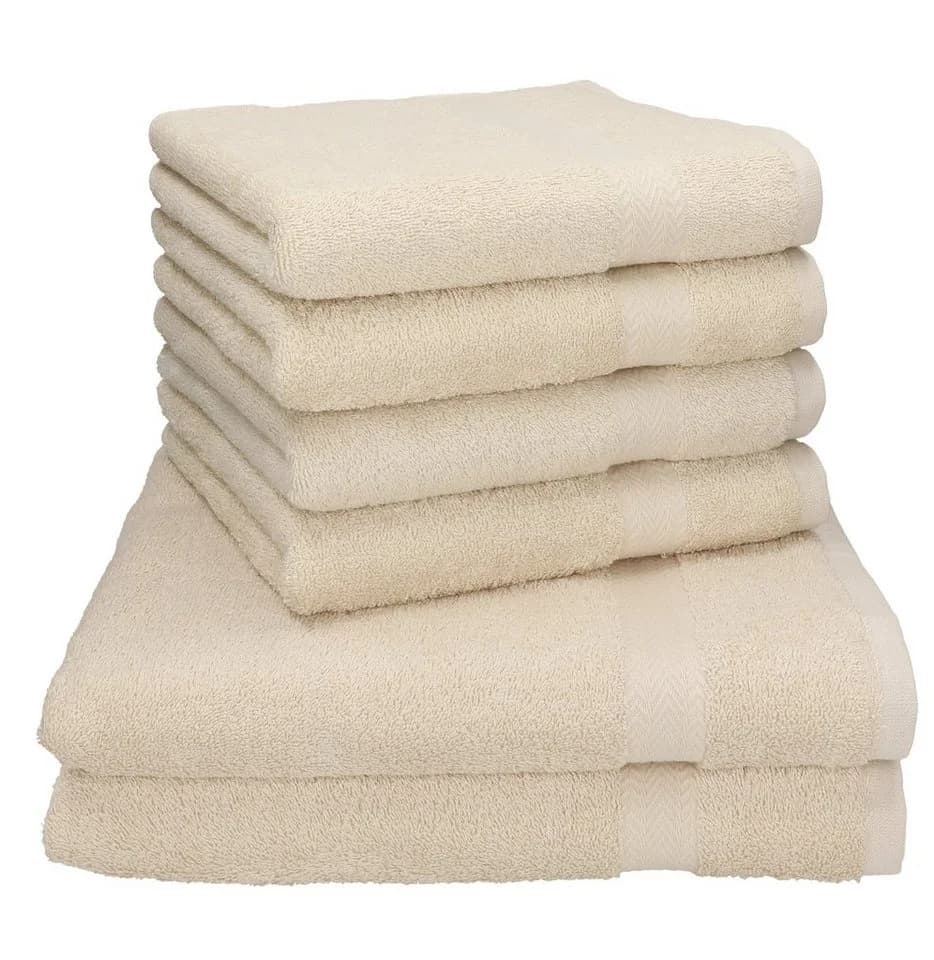 Betz Handtuch-Set 6-tlg. PREMIUM 100% Baumwolle Sand - Bild 2