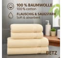 Betz Handtuch-Set 6-tlg. PREMIUM 100% Baumwolle Sand Bild 5