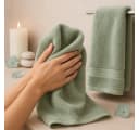 Betz Handtuch-Set 4-tlg. Premium 100% Baumwolle Heugrün Bild 1
