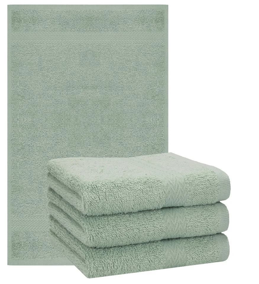Betz Handtuch-Set 4-tlg. Premium 100% Baumwolle Heugrün - Bild 2