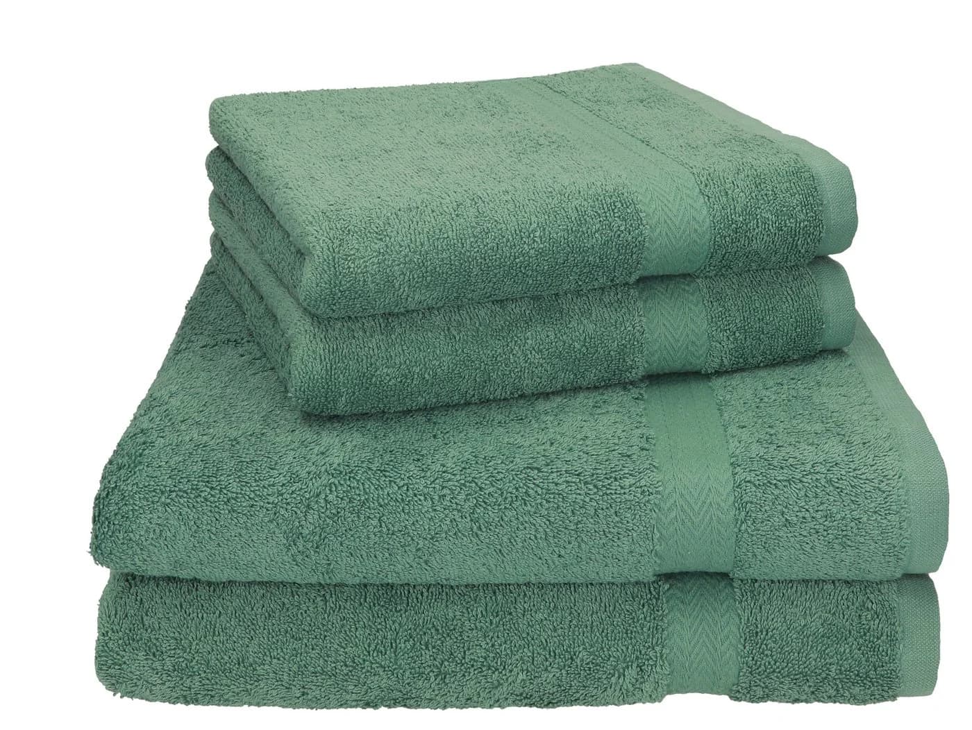 Betz Handtuch Set 4-tlg. PREMIUM Tannengrün 100% Baumwolle - Bild 2