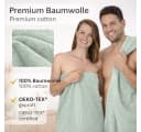 Betz Handtuch-Set 4-tlg. PREMIUM 100% Baumwolle Heugrün Bild 4
