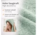 Betz Handtuch-Set 4-tlg. PREMIUM 100% Baumwolle Heugrün Bild 5