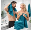 Betz Handtuch Set 10er Pack Palermo 100% Baumwolle Petrol Bild 5