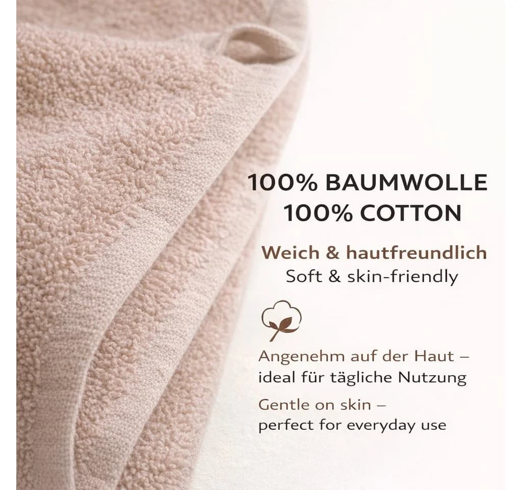 Betz Badetuch Berlin 100% Baumwolle Braun 100x200 cm - Bild 3