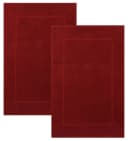 Betz Premium Badvorleger 2er Pack 50x70 cm Baumwolle Rot Bild 2