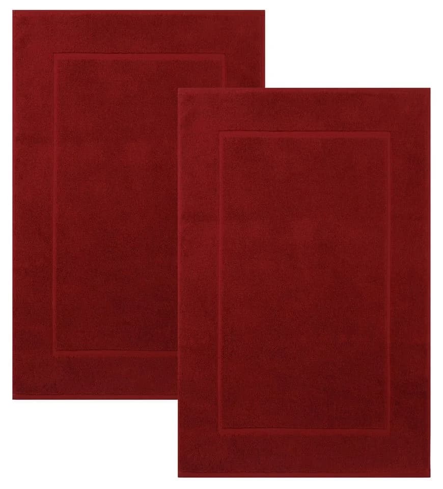 Betz Premium Badvorleger 2er Pack 50x70 cm Baumwolle Rot - Bild 2