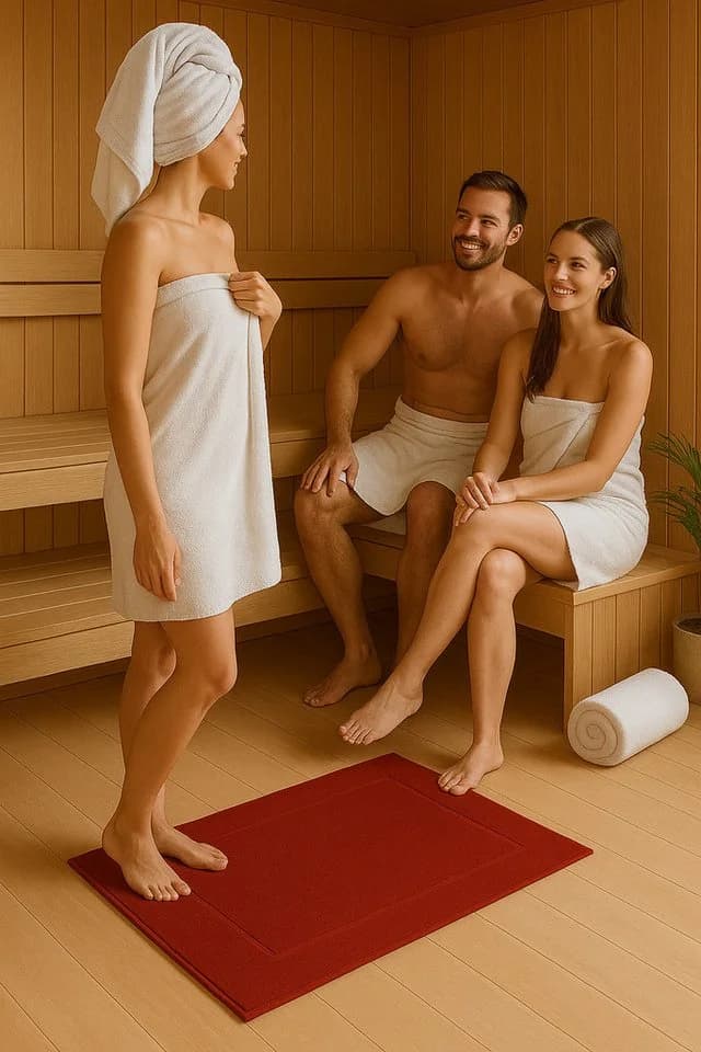 Betz Premium Badvorleger 2er Pack 50x70 cm Baumwolle Rot - Bild 3
