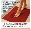 Betz Premium Badvorleger 2er Pack 50x70 cm Baumwolle Rot Bild 4