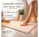 Betz Badematte 2er-Pack Premium Baumwolle Beige Bild 1